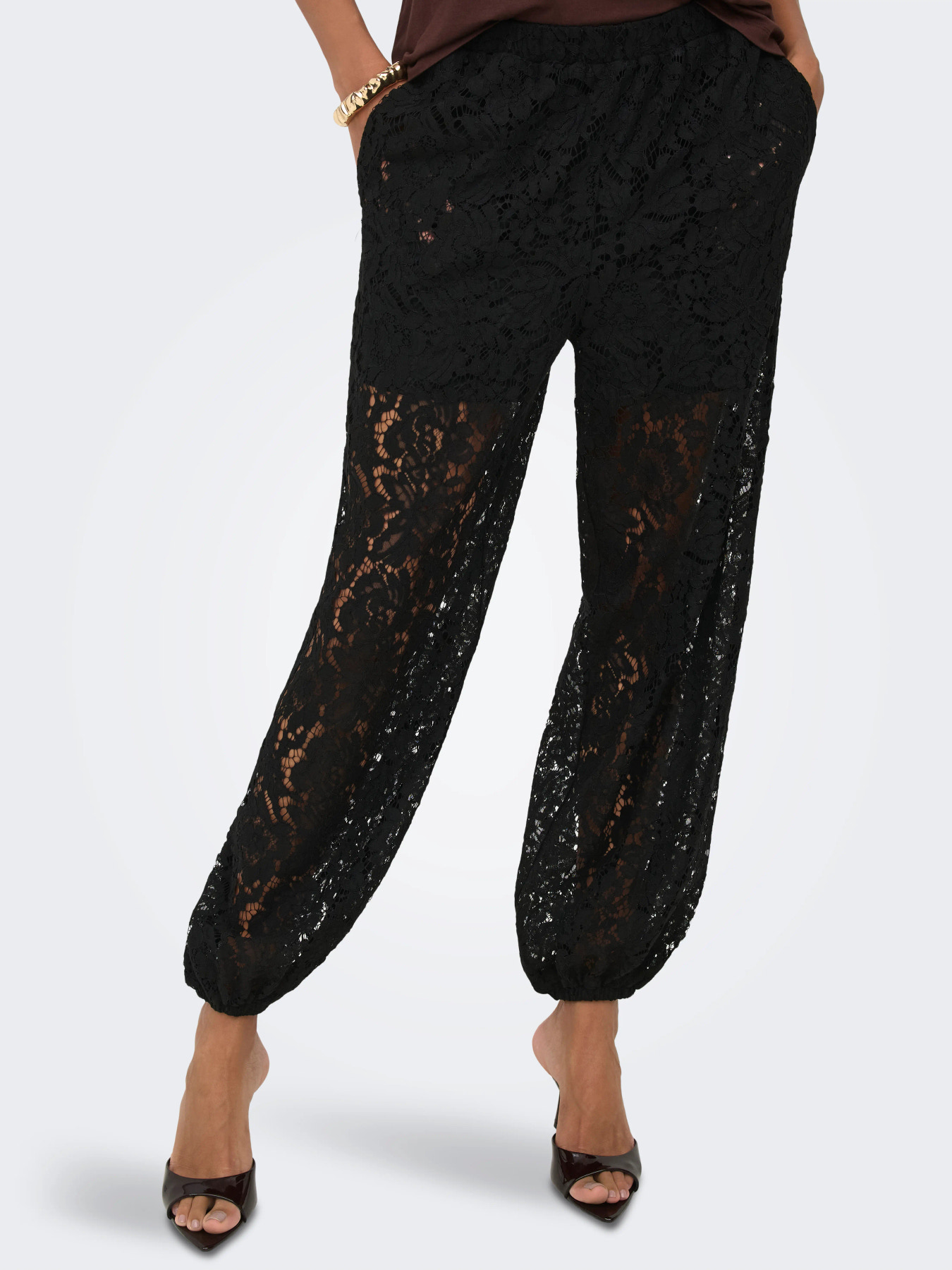 JDYJULIA LACE BALLOON PANT JRS Black - 3
