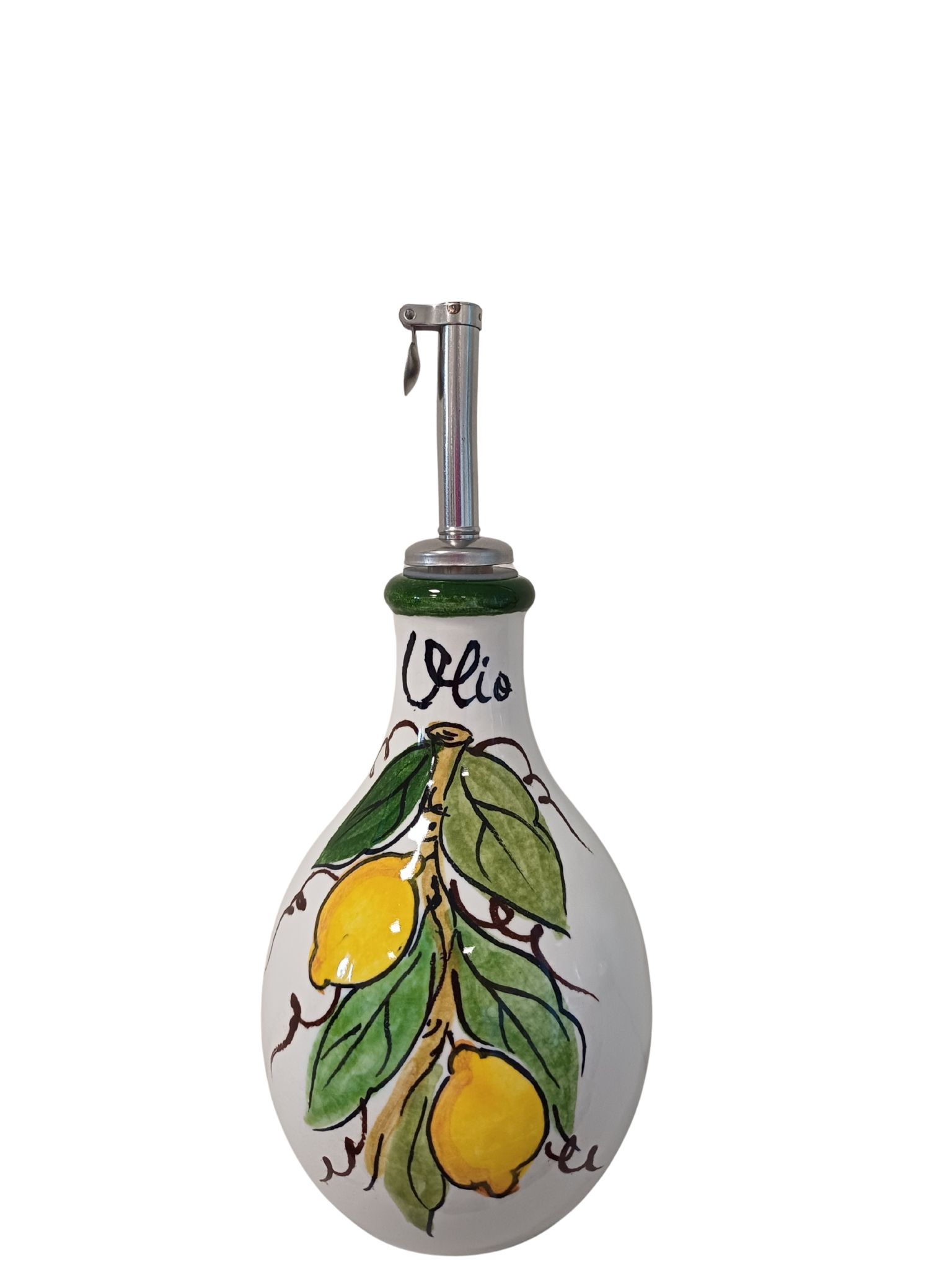 Olivoljekrus i keramik citron rund - 250ml