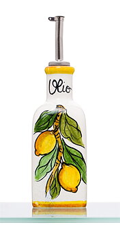 Olivoljekrus i keramik citron kantig - 250ml