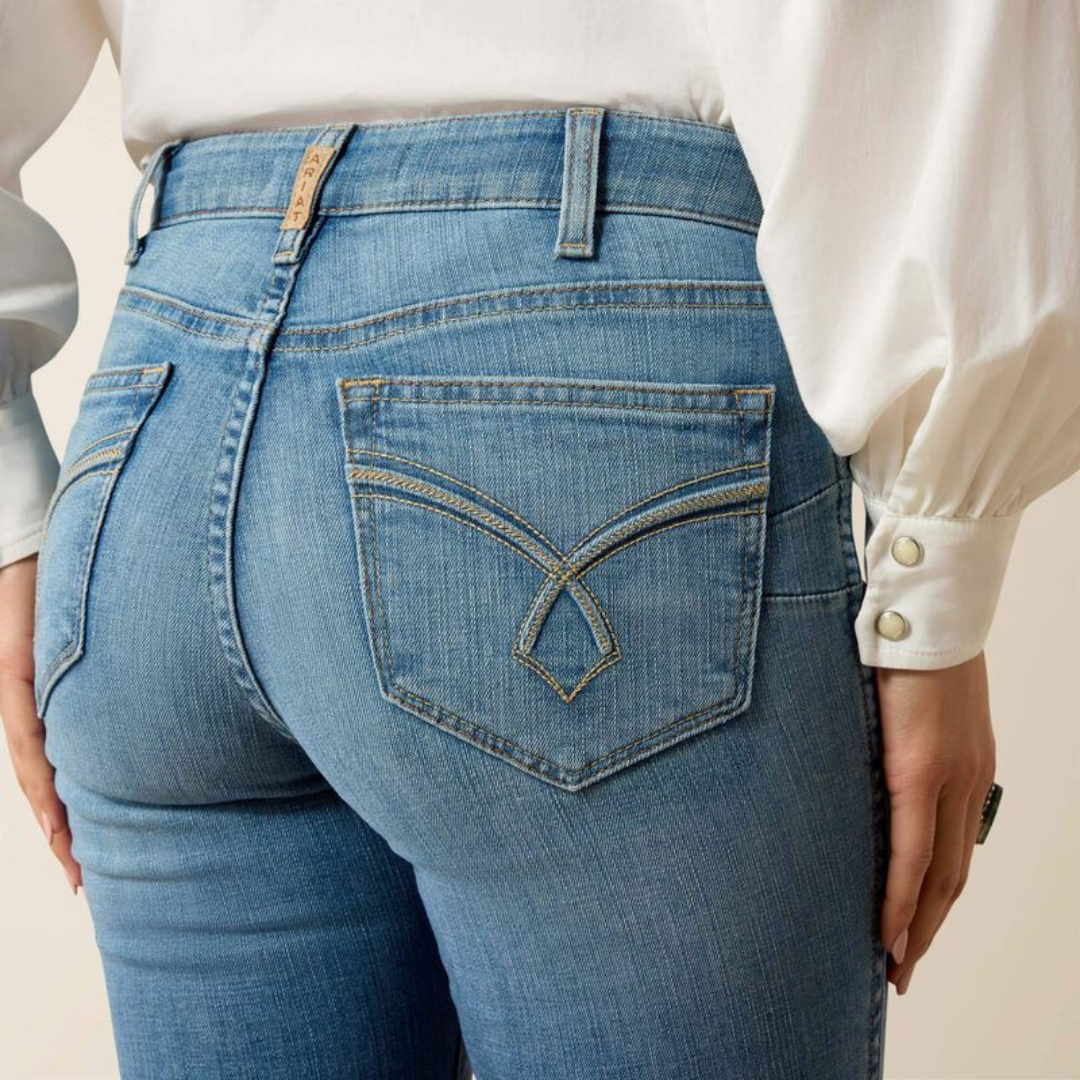ARIAT HIGH RISE LORENA BOOT CUT JEANS  - 5