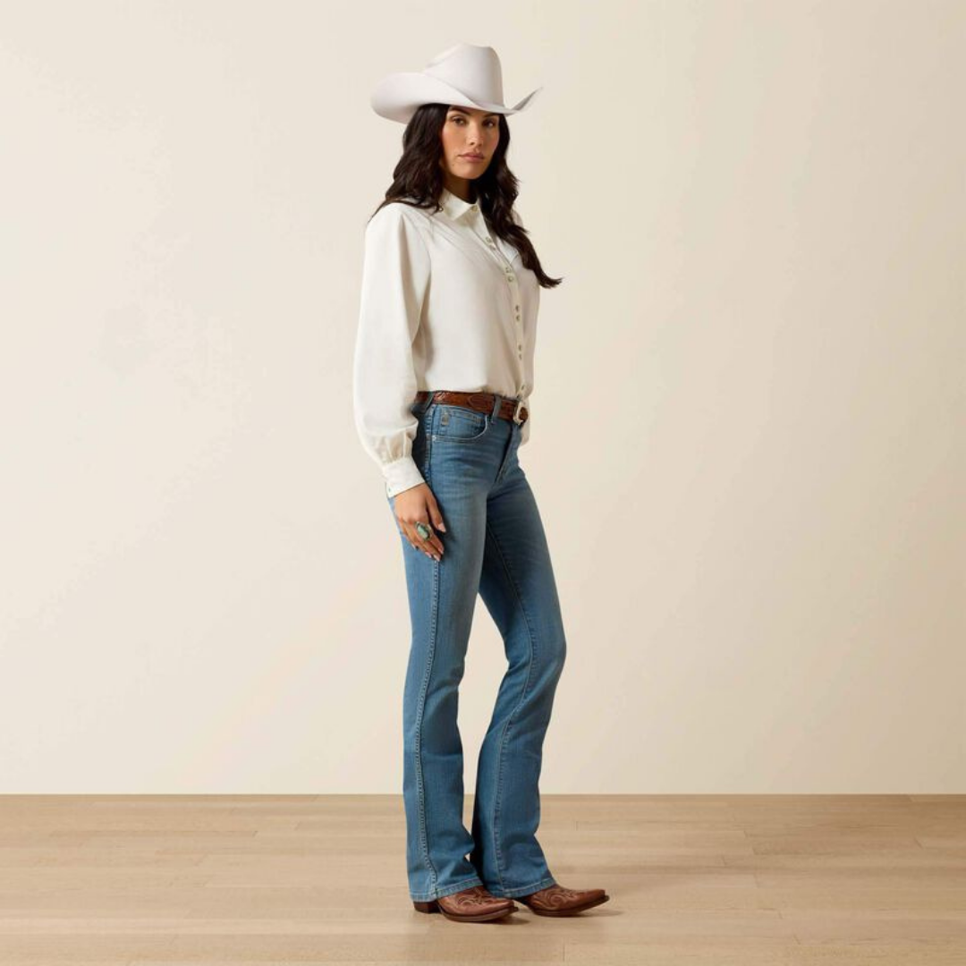 ARIAT HIGH RISE LORENA BOOT CUT JEANS  - 3
