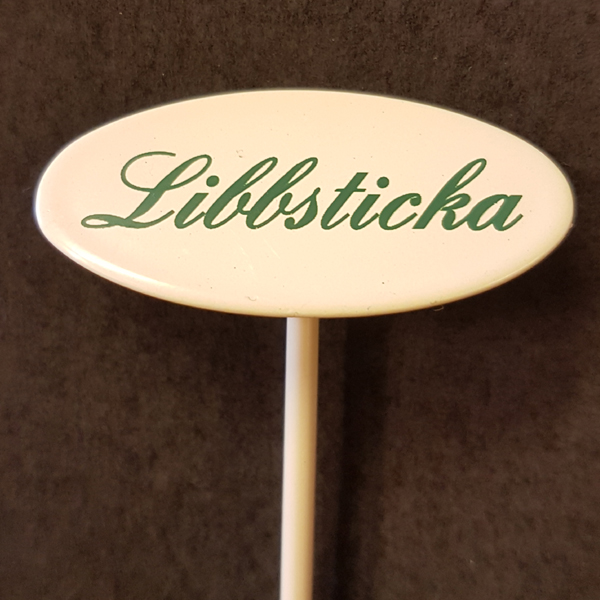 Märkpinne kryddväxt emaljerad gräddvit på spjut – LIBBSTICKA 20cm