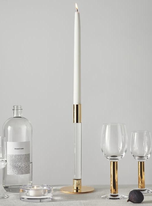 Lumiere Candlestick Gold