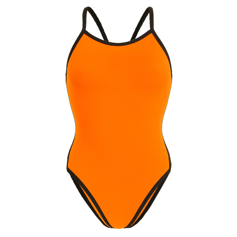 Baddräkt Dam ISHA2.0 aClimateHero Light-Cross-Back Orange