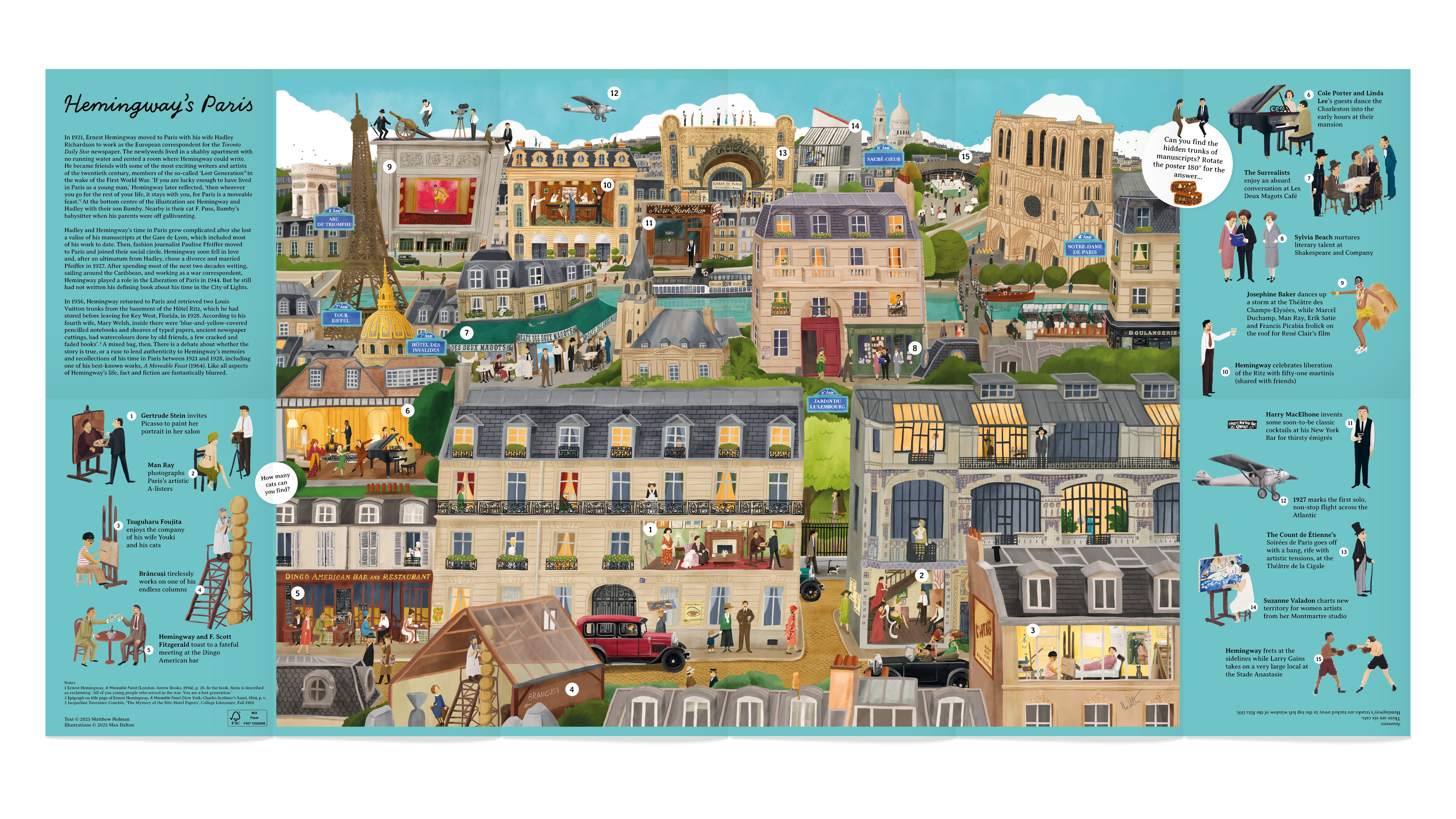 Hemingway's Paris : Pussel 1000 bitar  - 7