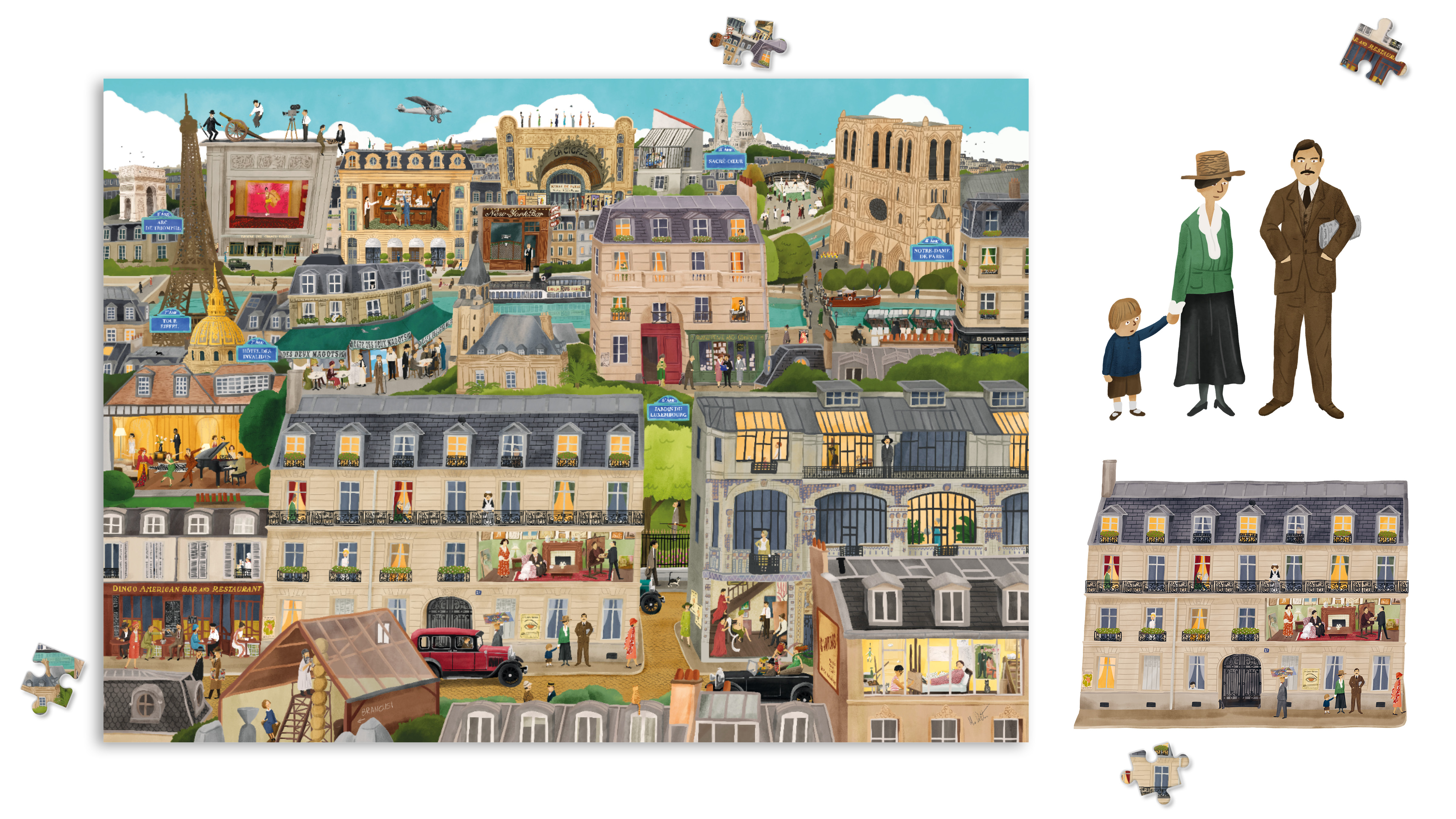 Hemingway's Paris : Pussel 1000 bitar  - 6