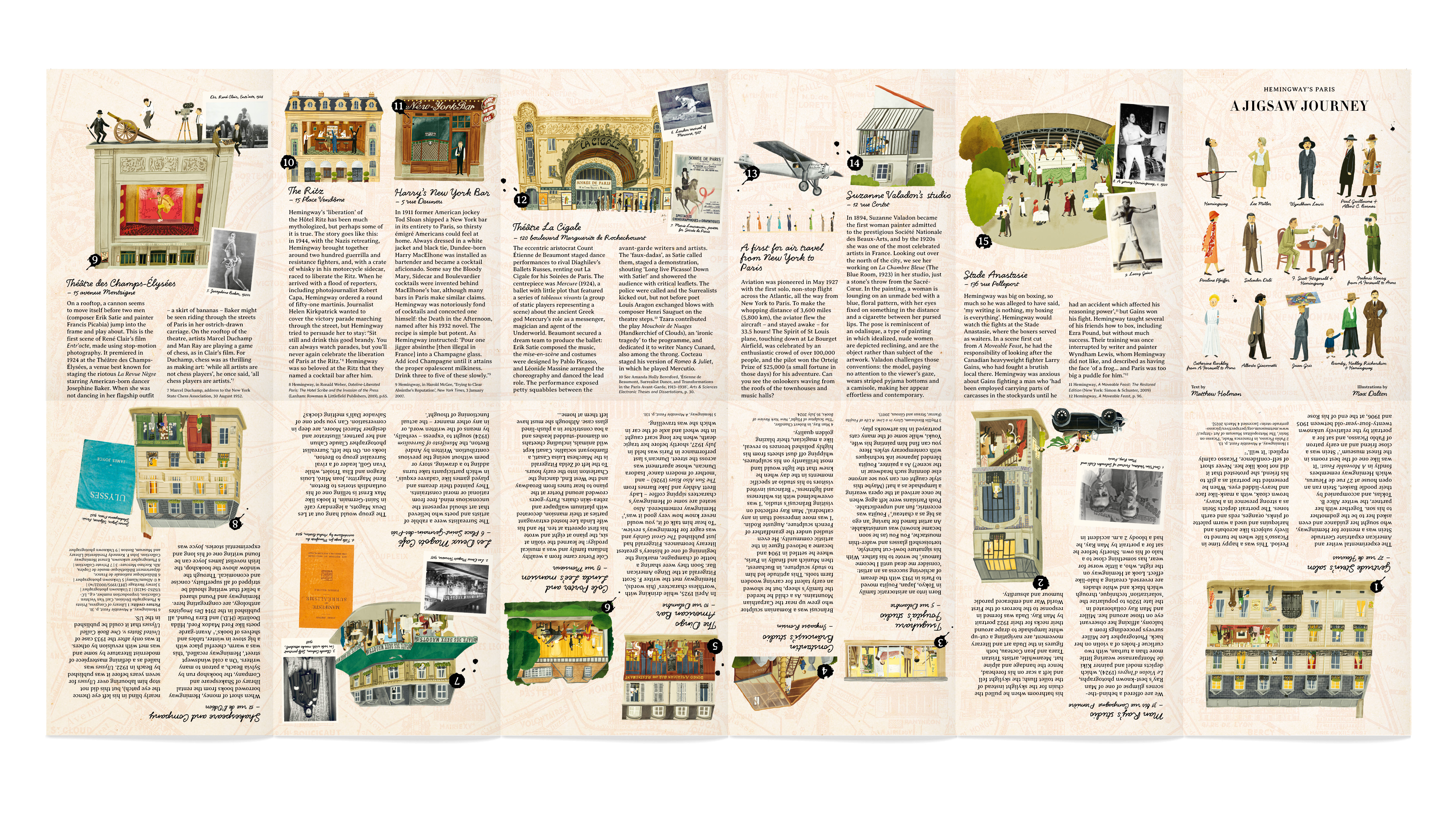Hemingway's Paris : Pussel 1000 bitar  - 8