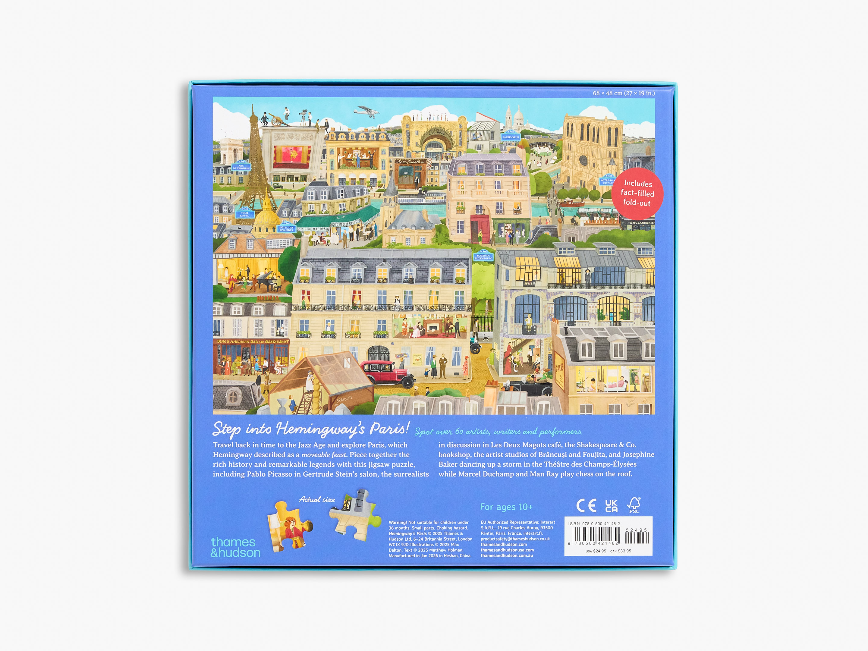 Hemingway's Paris : Pussel 1000 bitar  - 5