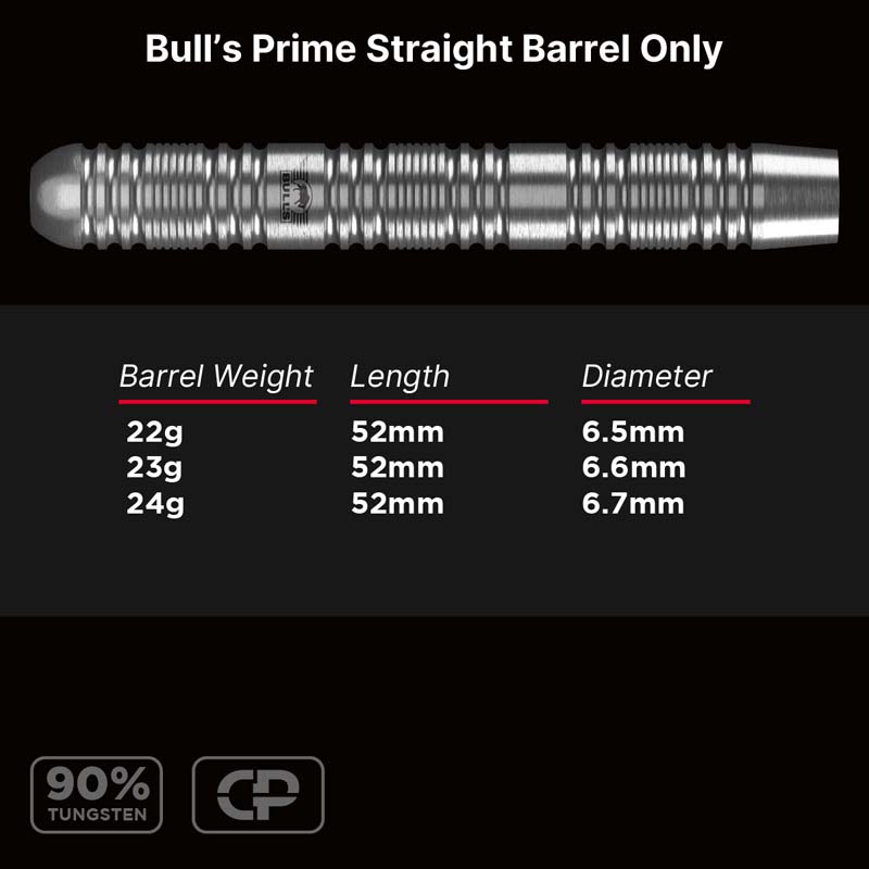 Bulls NL Prime 90% Straight 22g CP Barrels Only - 4