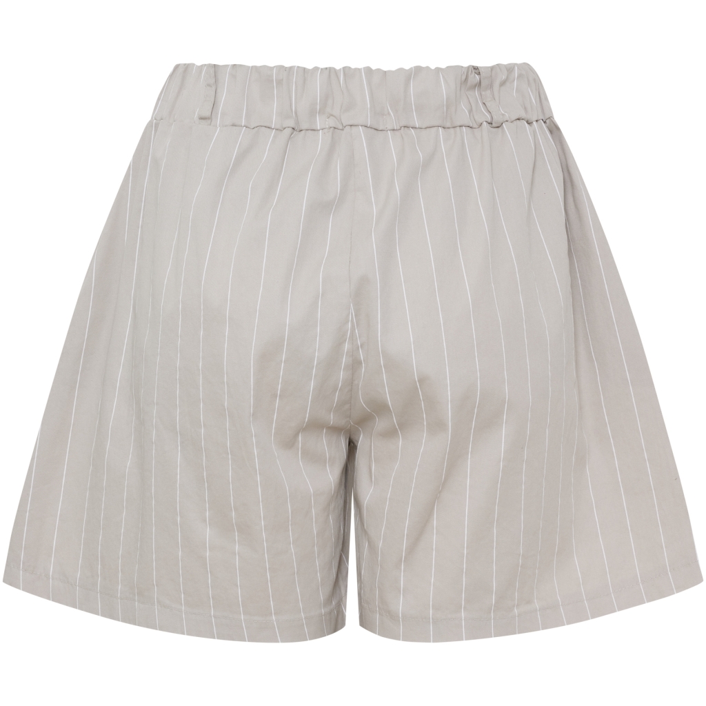 Randiga Shorts i Bomull Beige 