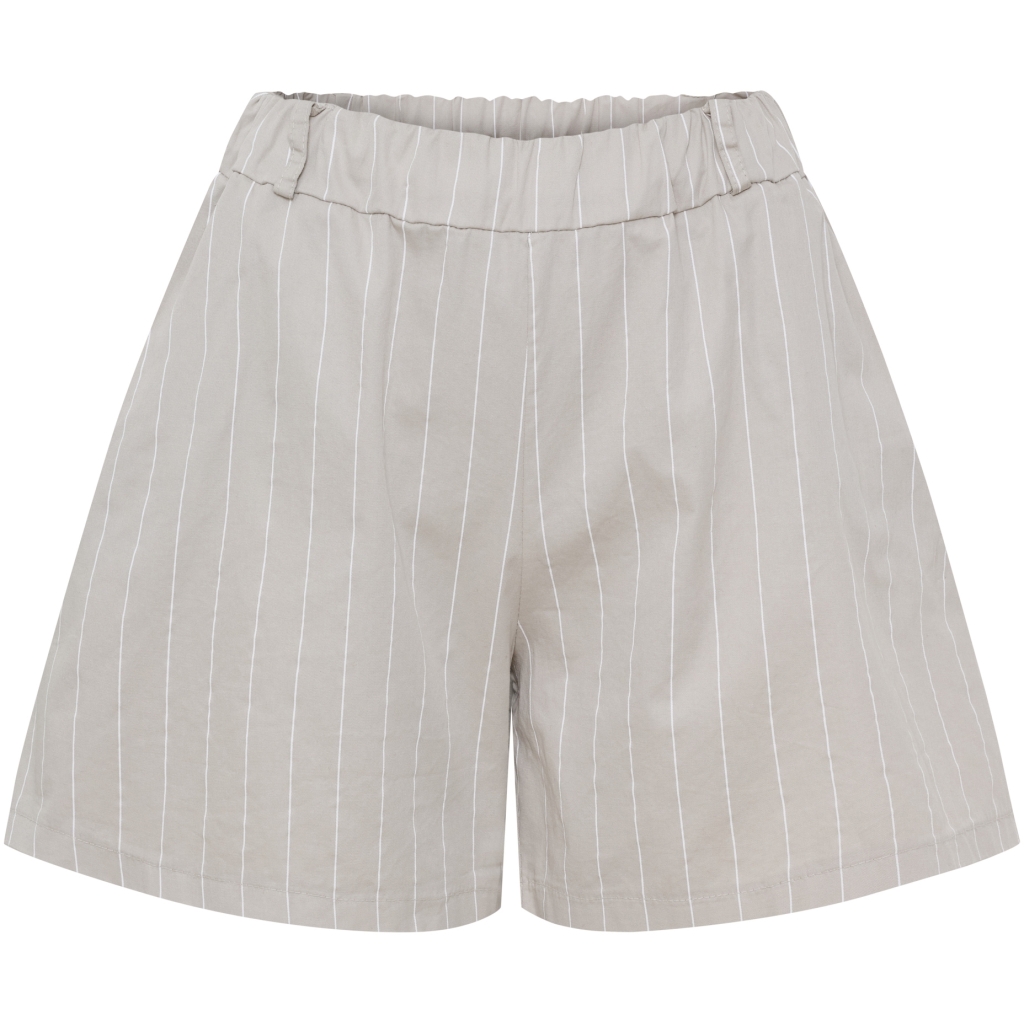 Randiga Shorts i Bomull Beige 