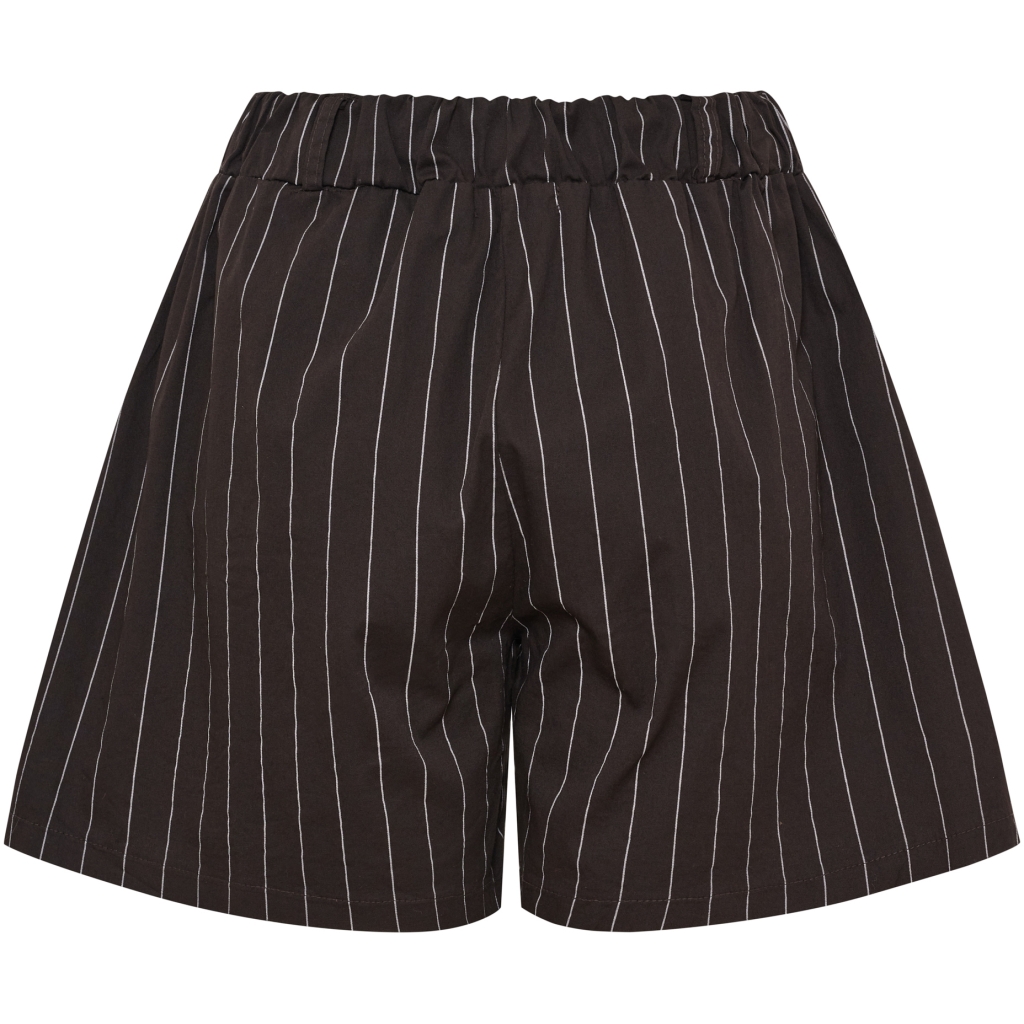 Randiga Shorts i Bomull Brun