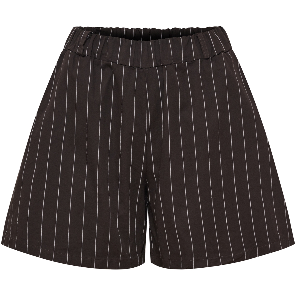 Randiga Shorts i Bomull Brun