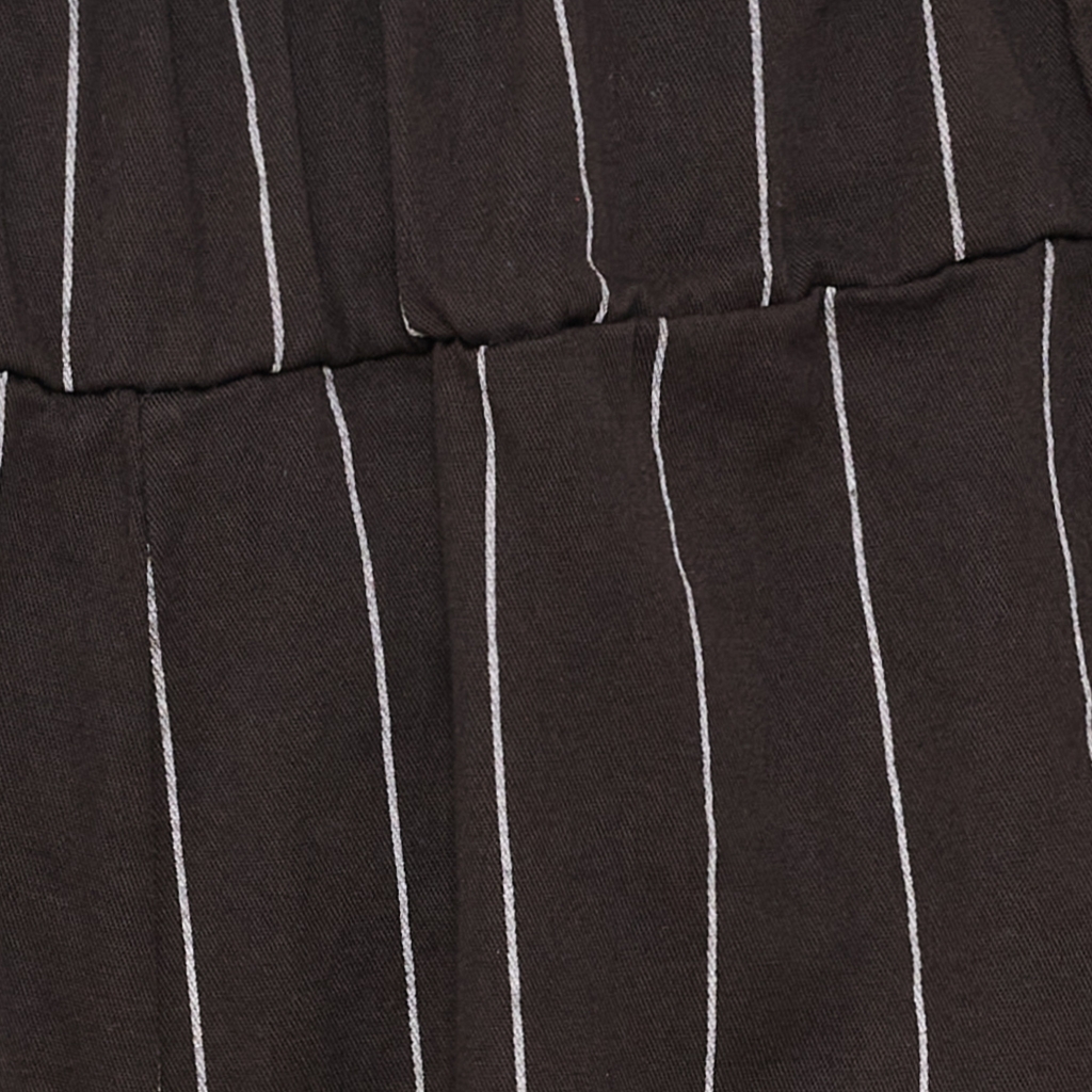 Randiga Shorts i Bomull Brun - 3