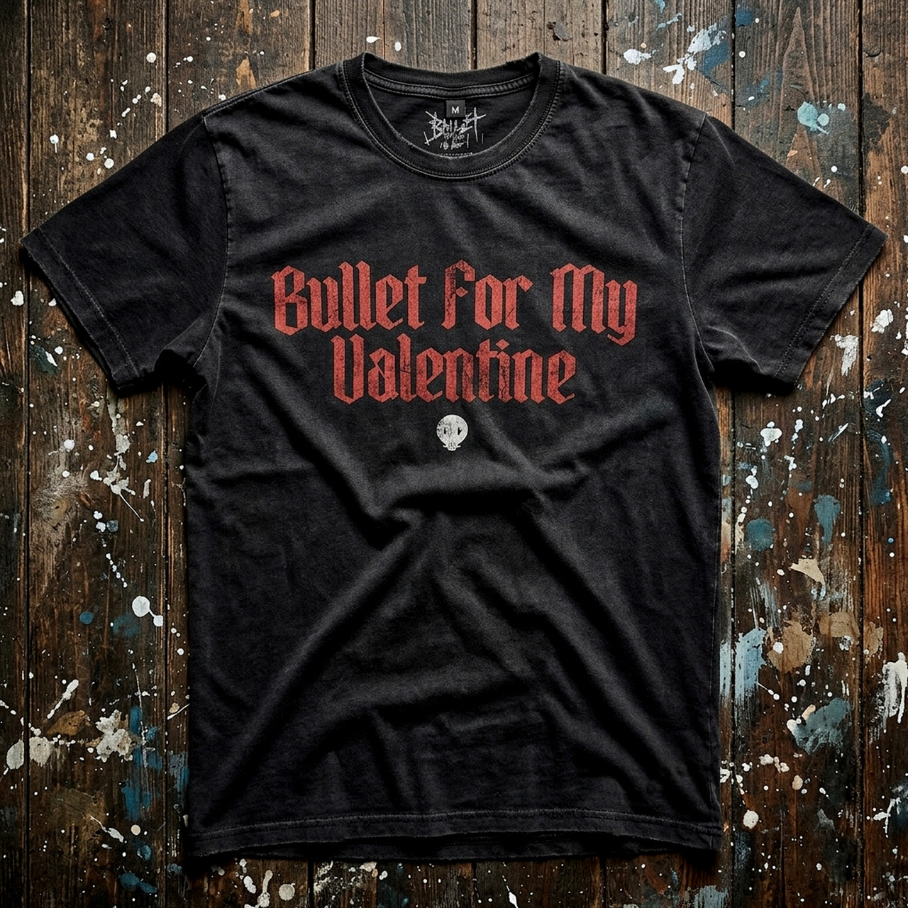Bullet For My Valentine Unisex Premium Carbon T-Shirt: Bring Out The Knives (Svart) (Ryggtryck) - 2
