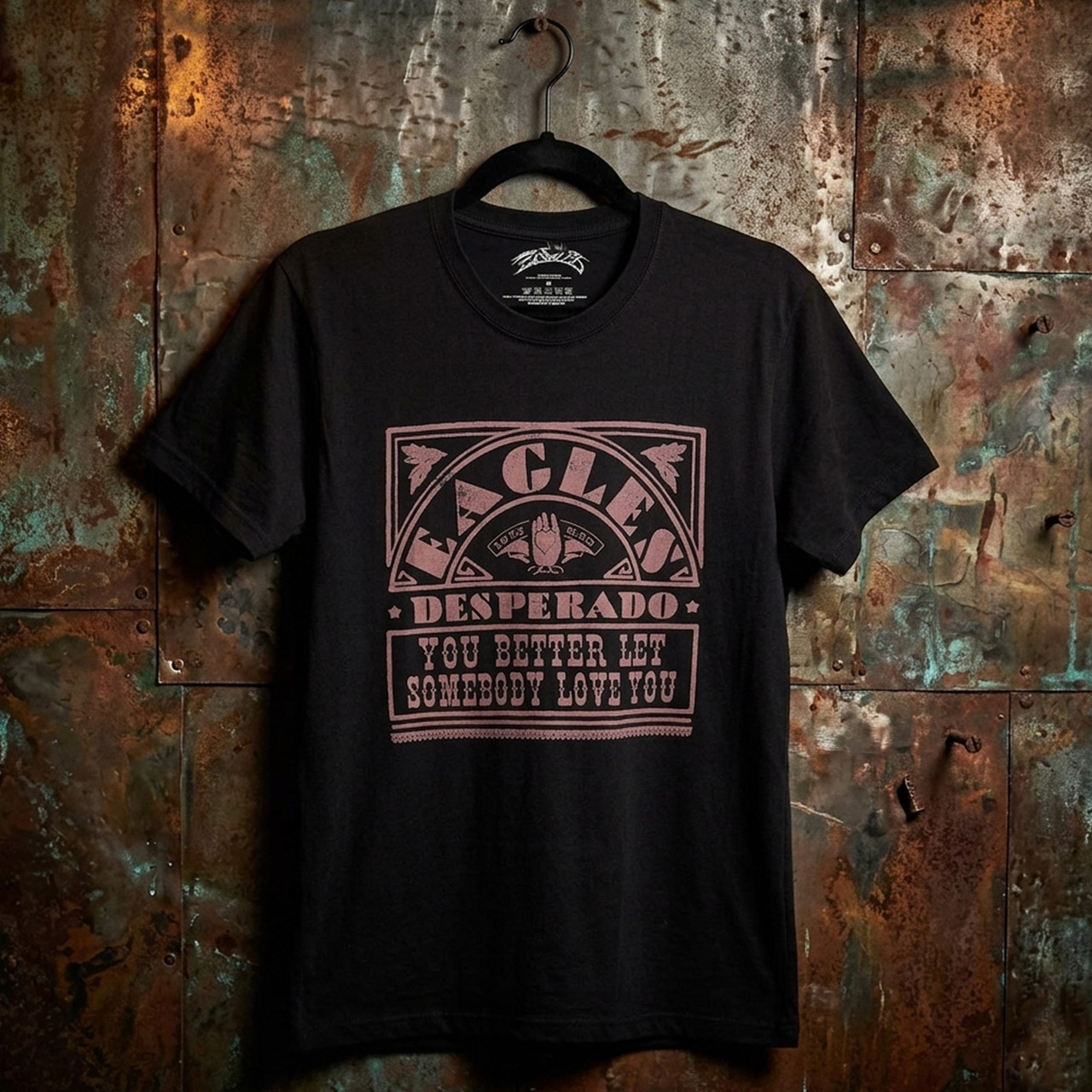 Eagles Unisex Premium Carbon T-Shirt: Desperado (Black) - 2