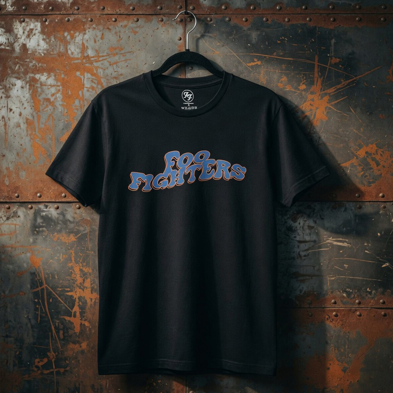 Foo Fighters Unisex Premium Carbon T-Shirt: Space Butterflies (Black) (Back Print) - 2
