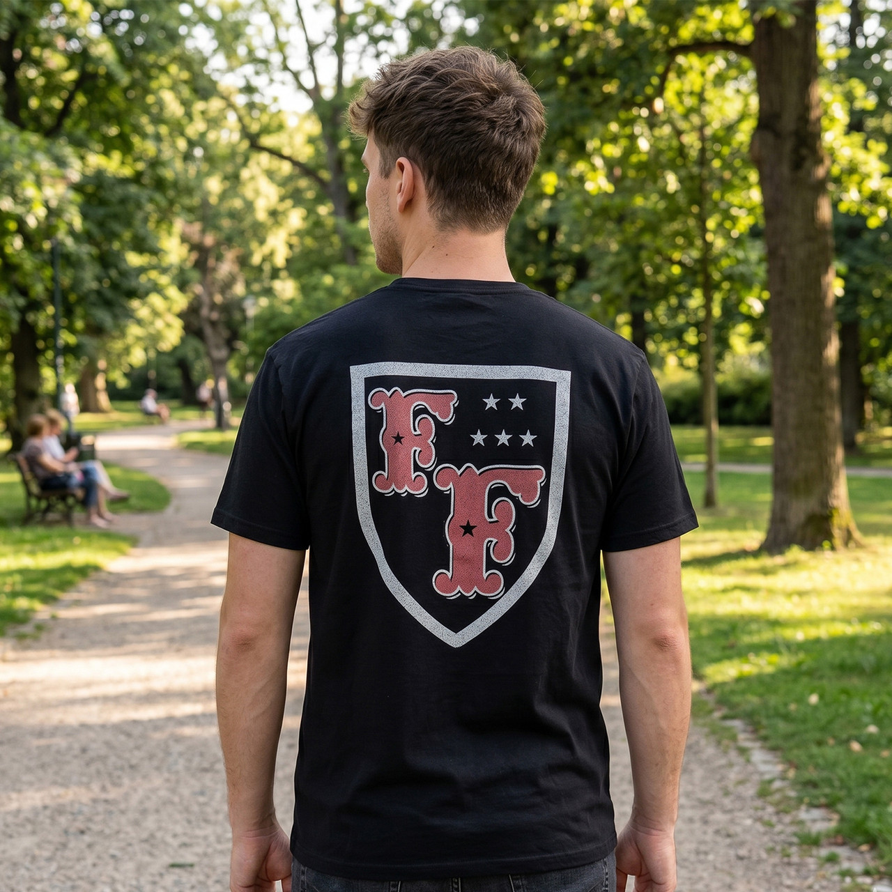 Foo Fighters Unisex Premium Carbon T-Shirt: In Your Honour (Black) (Back Print) - 2