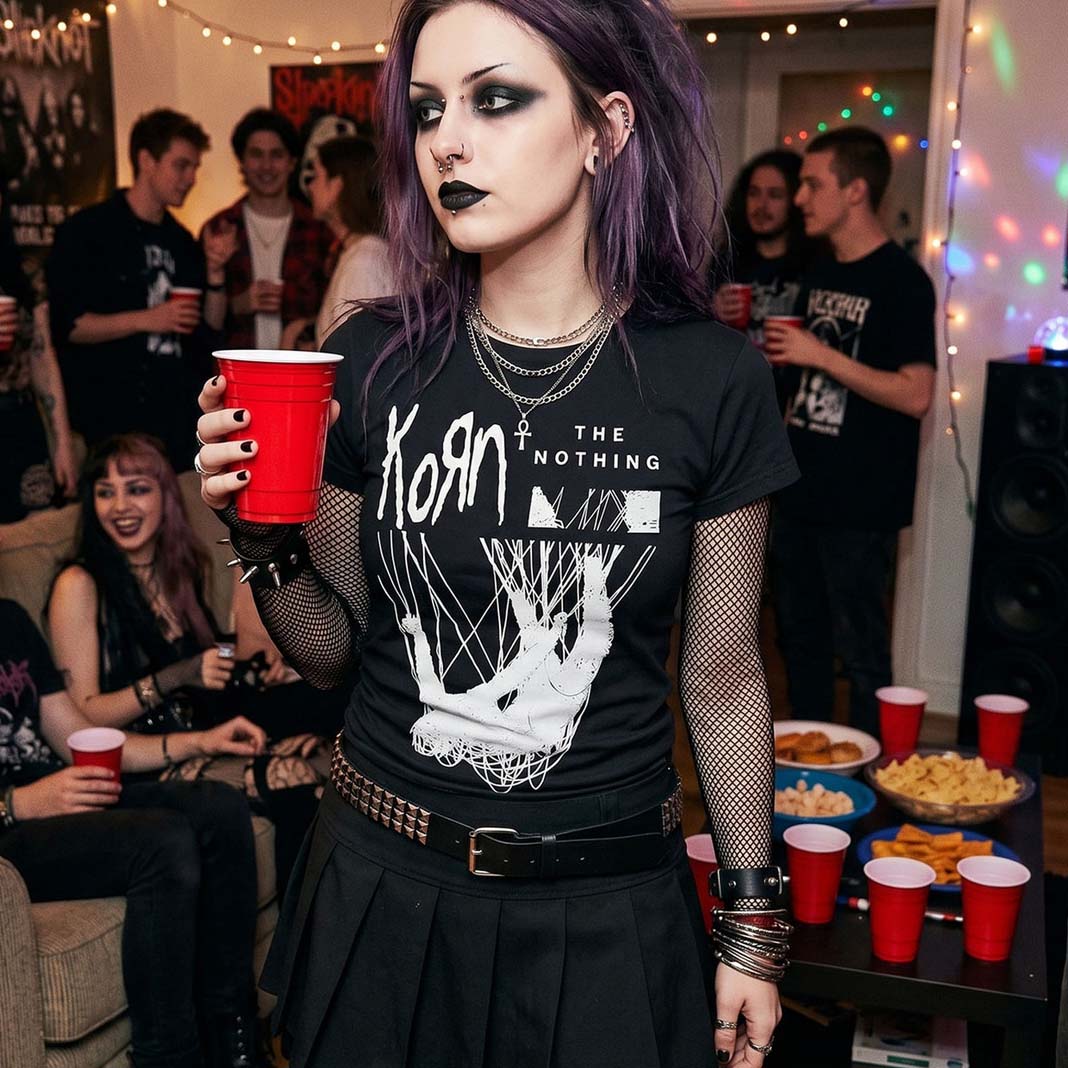 Korn Unisex Premium Carbon T-Shirt: The Nothing (Black)