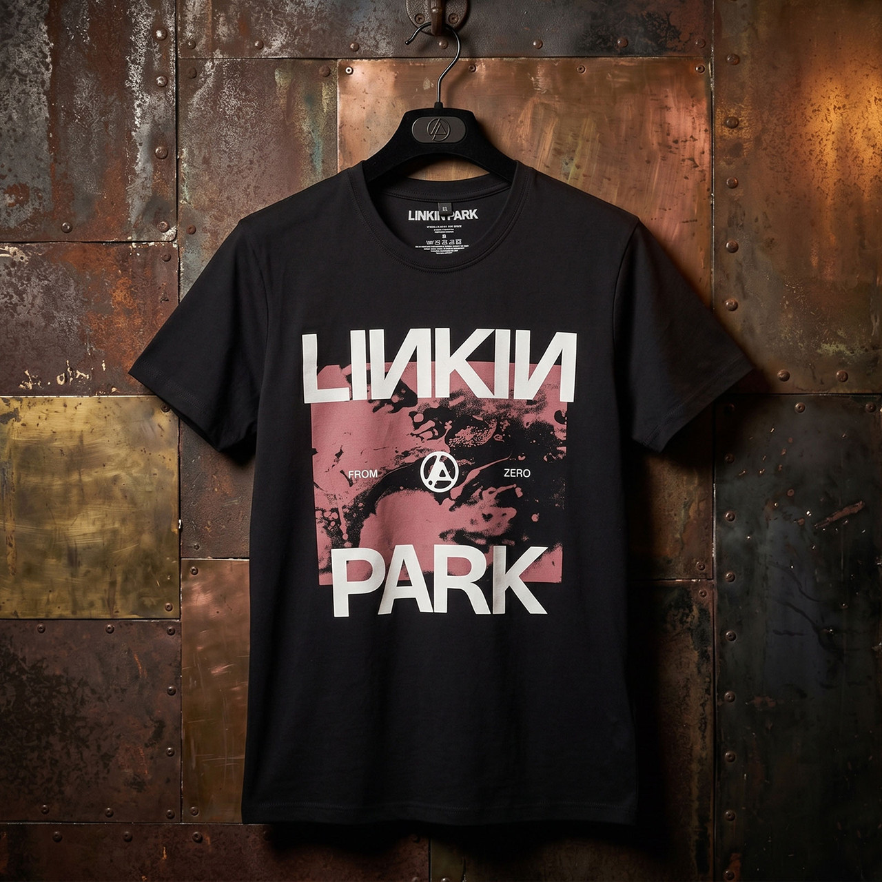 Linkin Park Unisex Premium Carbon T-Shirt: Zero Park (Black) - 2