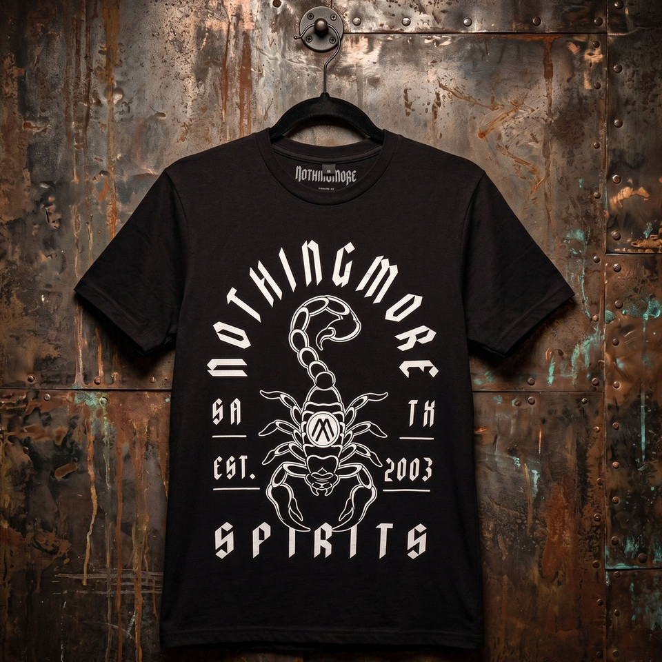 Nothing More Unisex Premium Carbon -T-paita: Scorpion (Musta) - 2