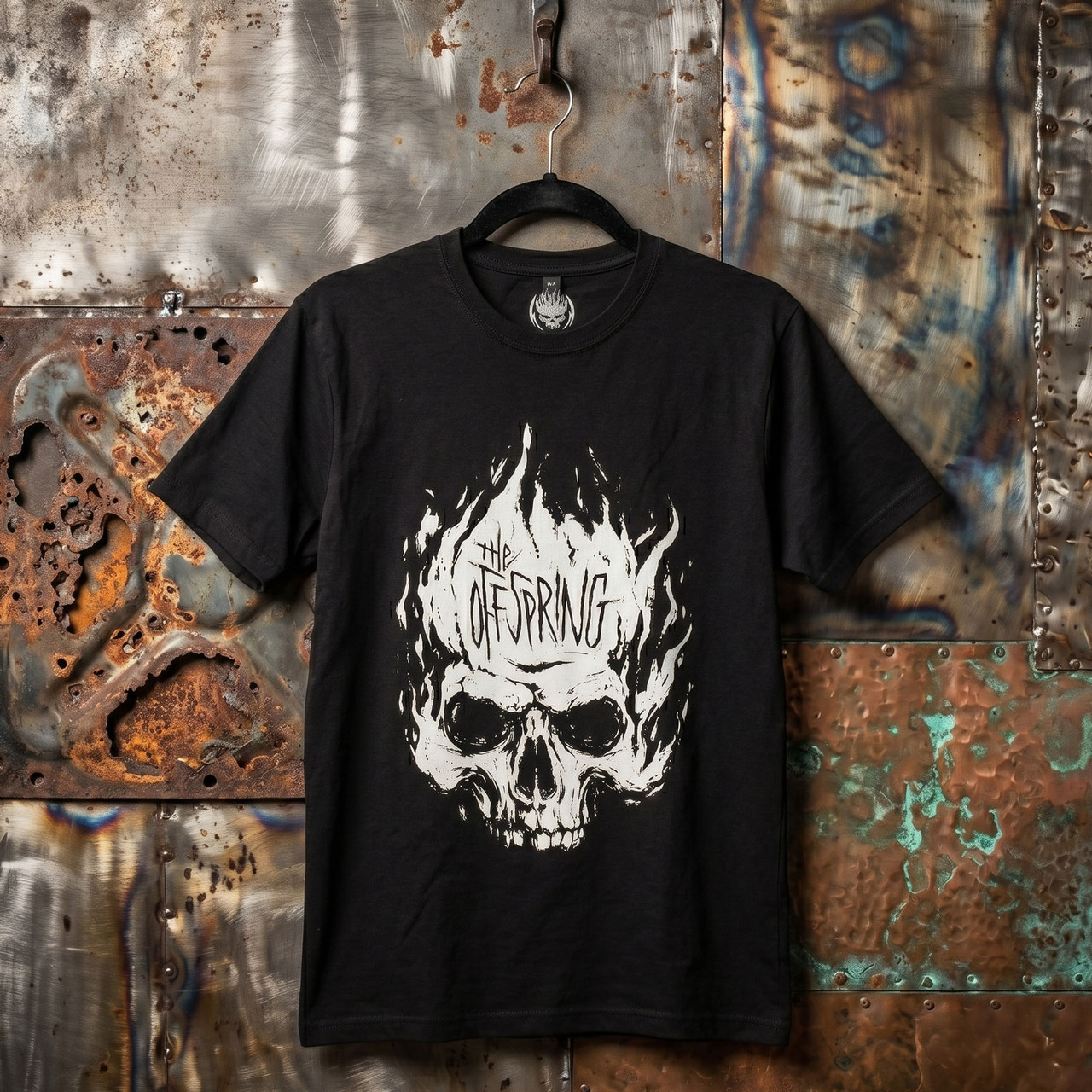 The Offspring Unisex Premium Carbon T-Shirt: Skull (Black) - 2