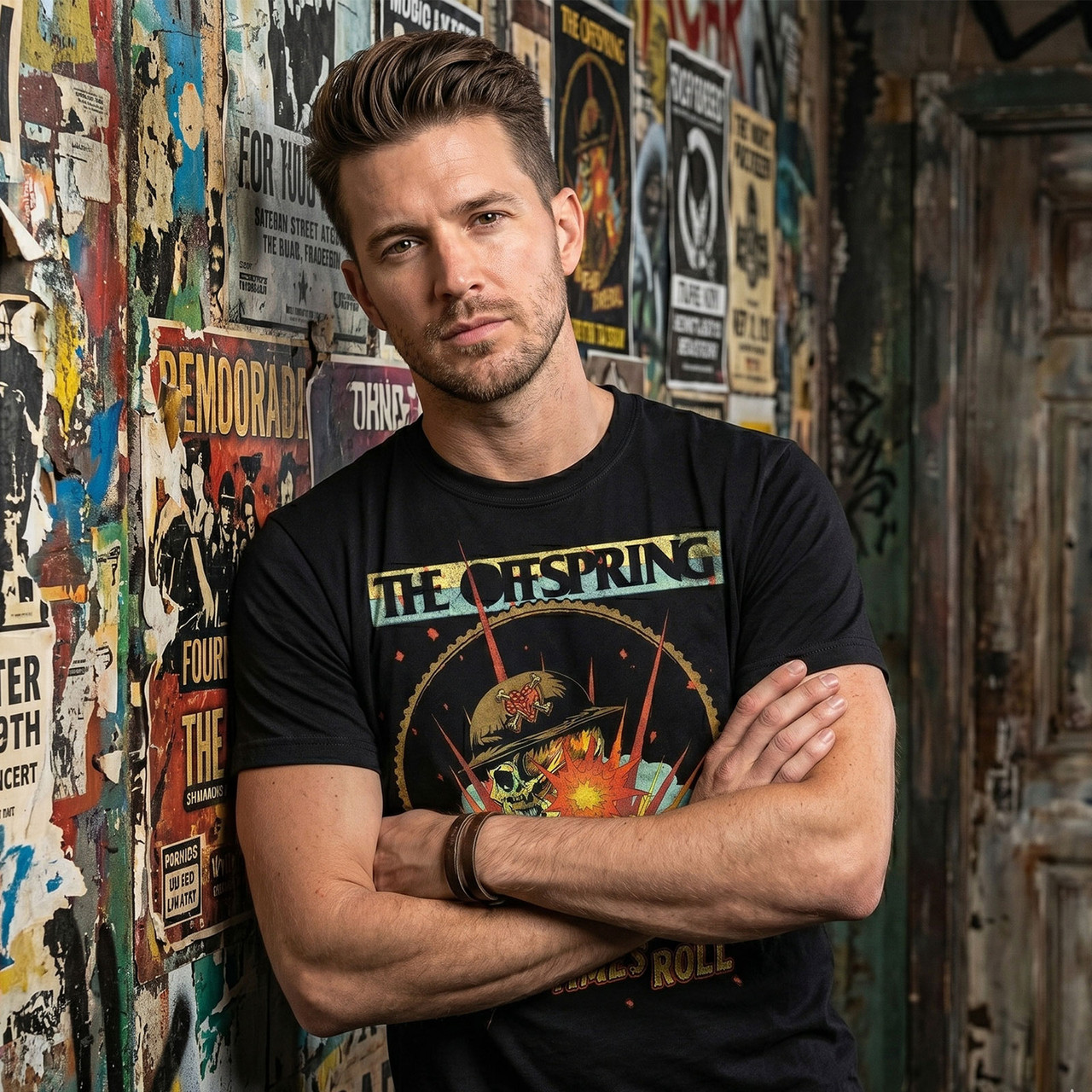 The Offspring Unisex Premium Carbon -T-paita: Army Of One (Musta)