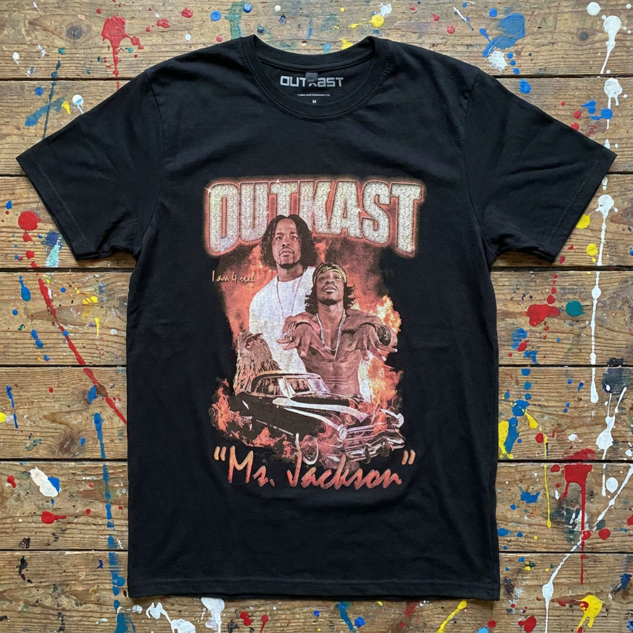 Outkast Unisex Premium Carbon T-Shirt: Ms. Jackson (Black) - 2
