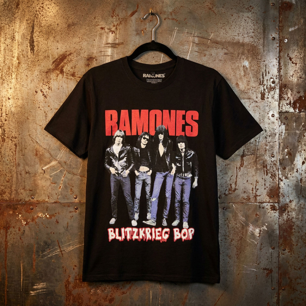Ramones Unisex Premium Carbon -T-paita: Blitz (Musta) - 2