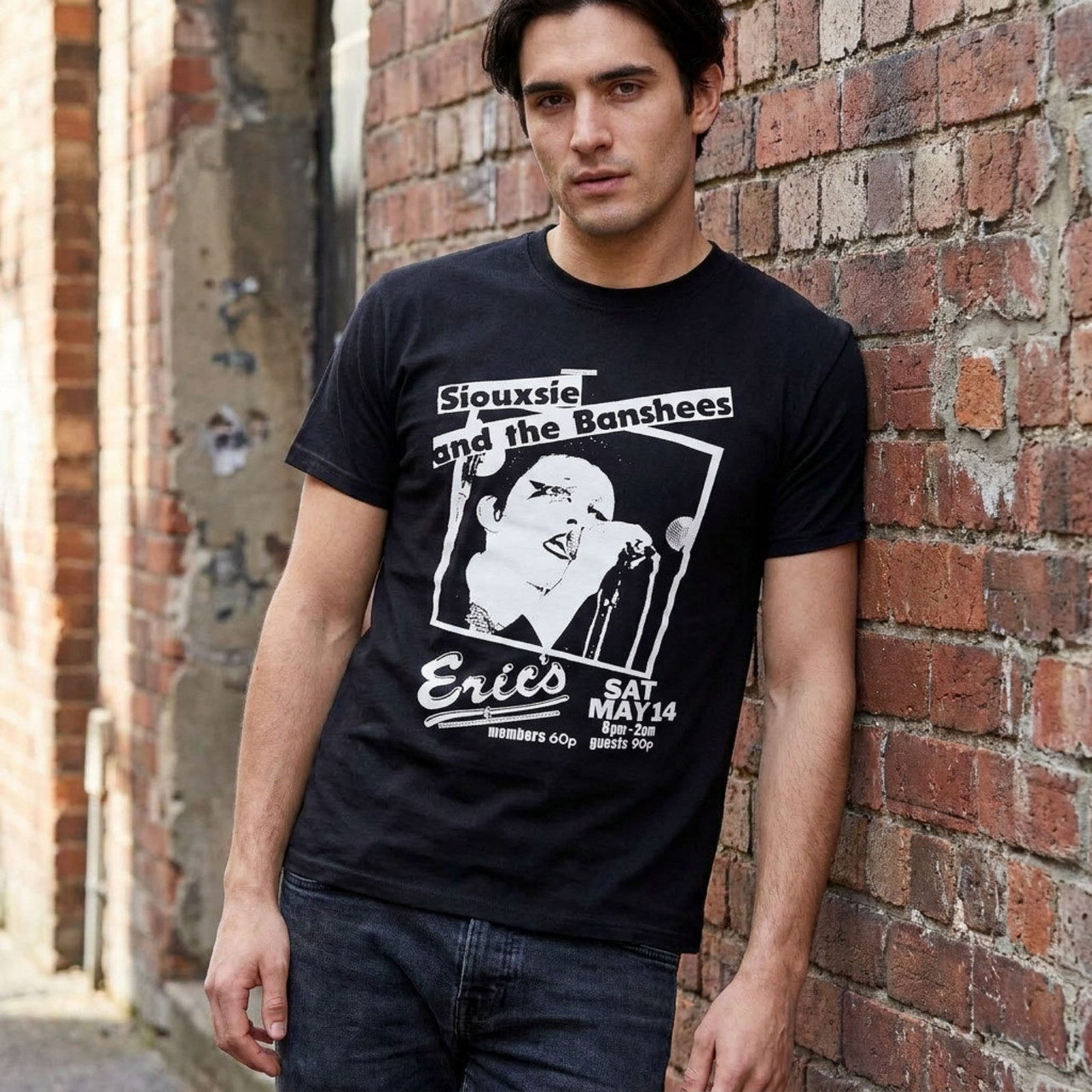 Siouxsie & The Banshees Unisex Premium Carbon T-Shirt: Eric's (Svart)
