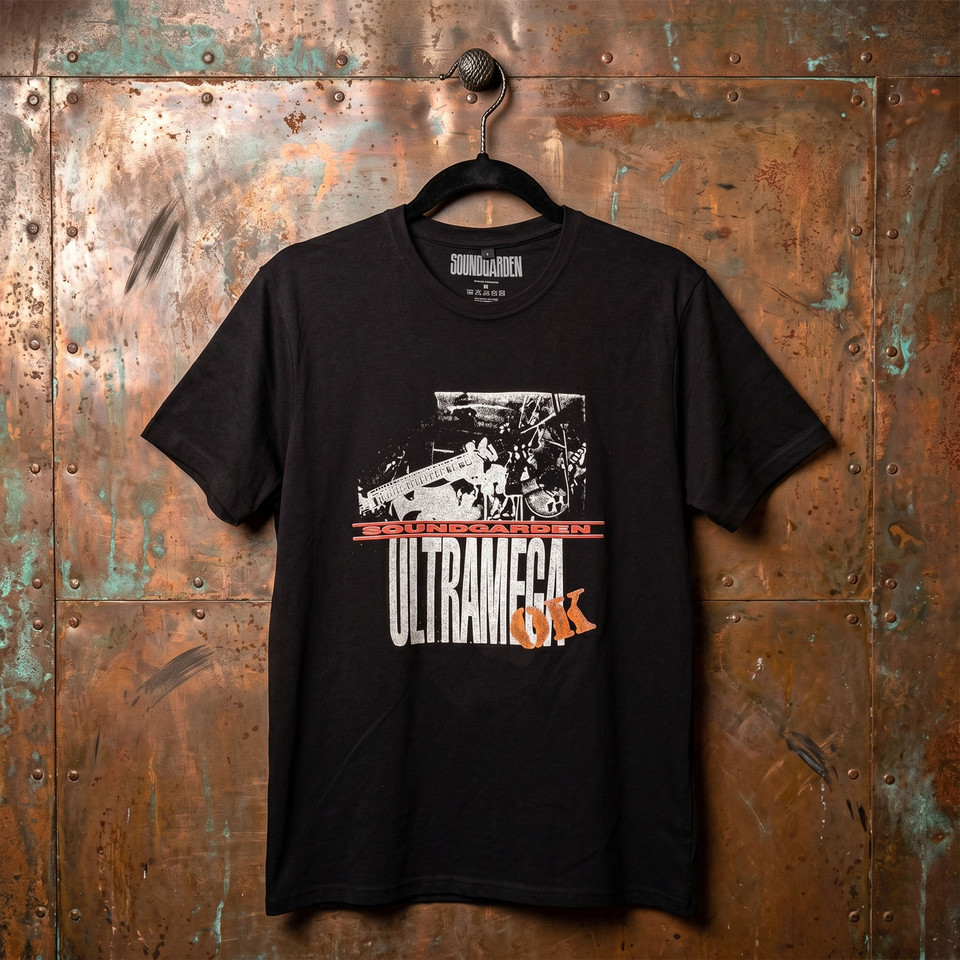 Soundgarden Unisex Premium Carbon -T-paita: Ultramega OK (Musta) - 2