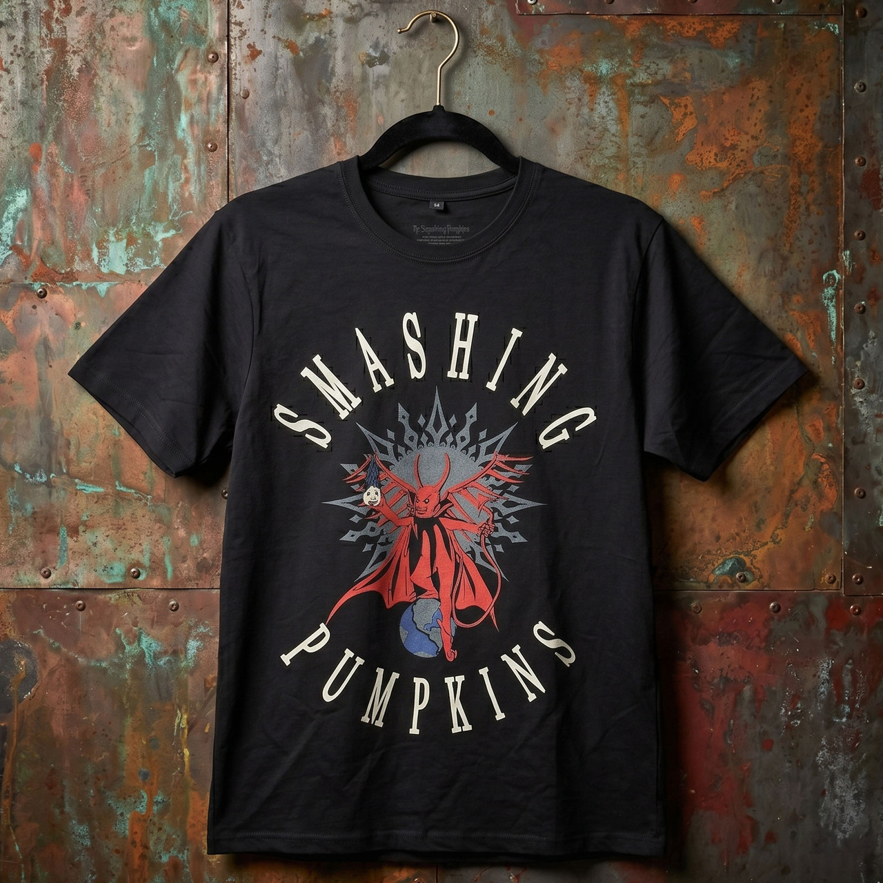 The Smashing Pumpkins Unisex Premium Carbon T-Shirt: Mission To Mars (Black) (Back Print)