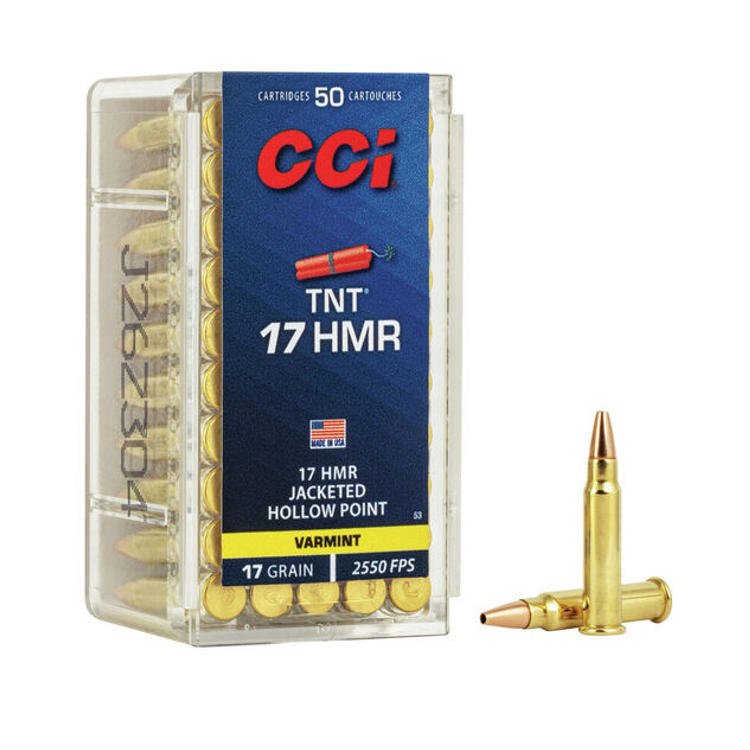 CCI Rimfire Ammunition 17 HMR TNT Hollow Point 17gr