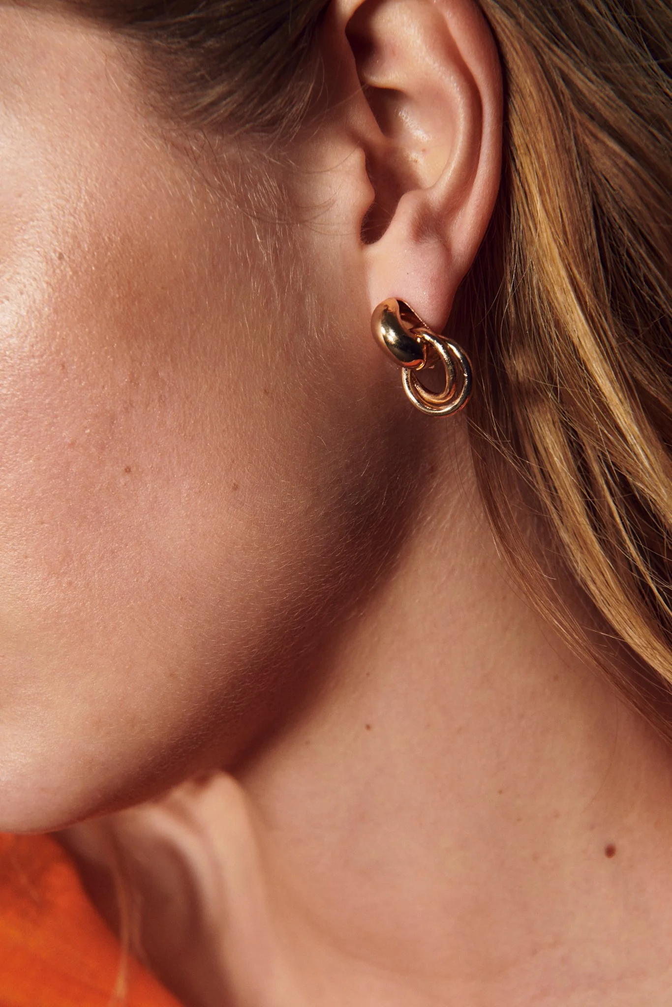 Bow 19 - Claude Clip On Earrings Gold & Silver