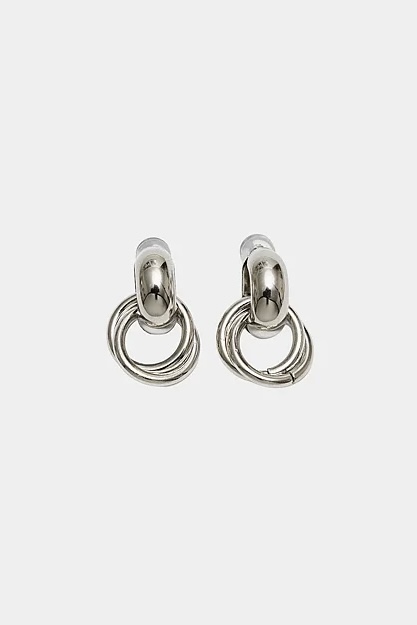 Bow 19 - Claude Clip On Earrings Gold & Silver - 2