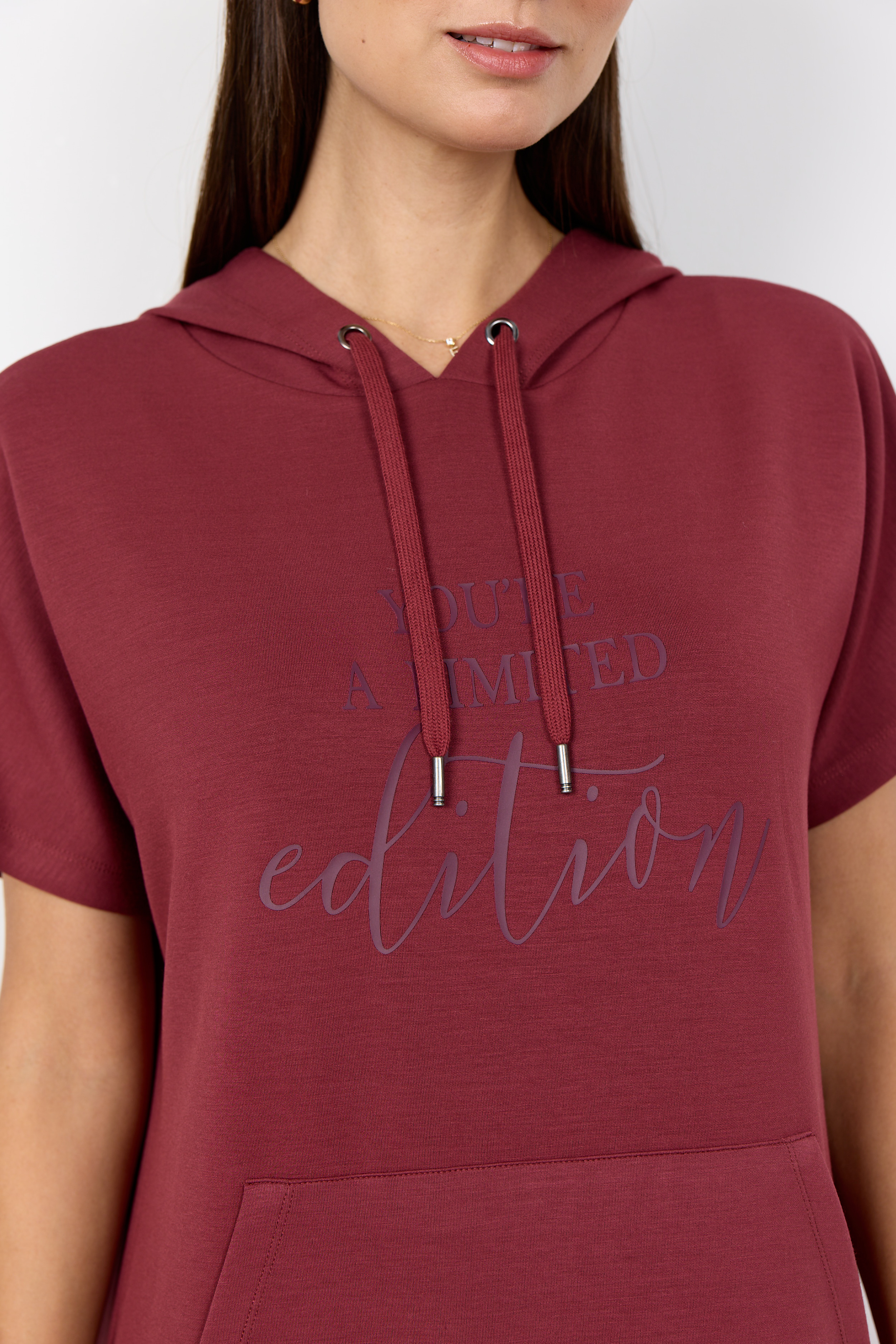 SC-BANU 319 Dress Roströd sweatshirtklänning - 4