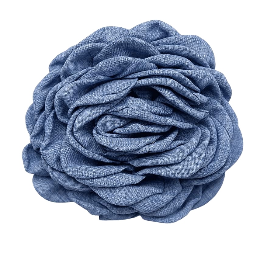 Vila big Flower - 2-in-1- brooch/pin - blue