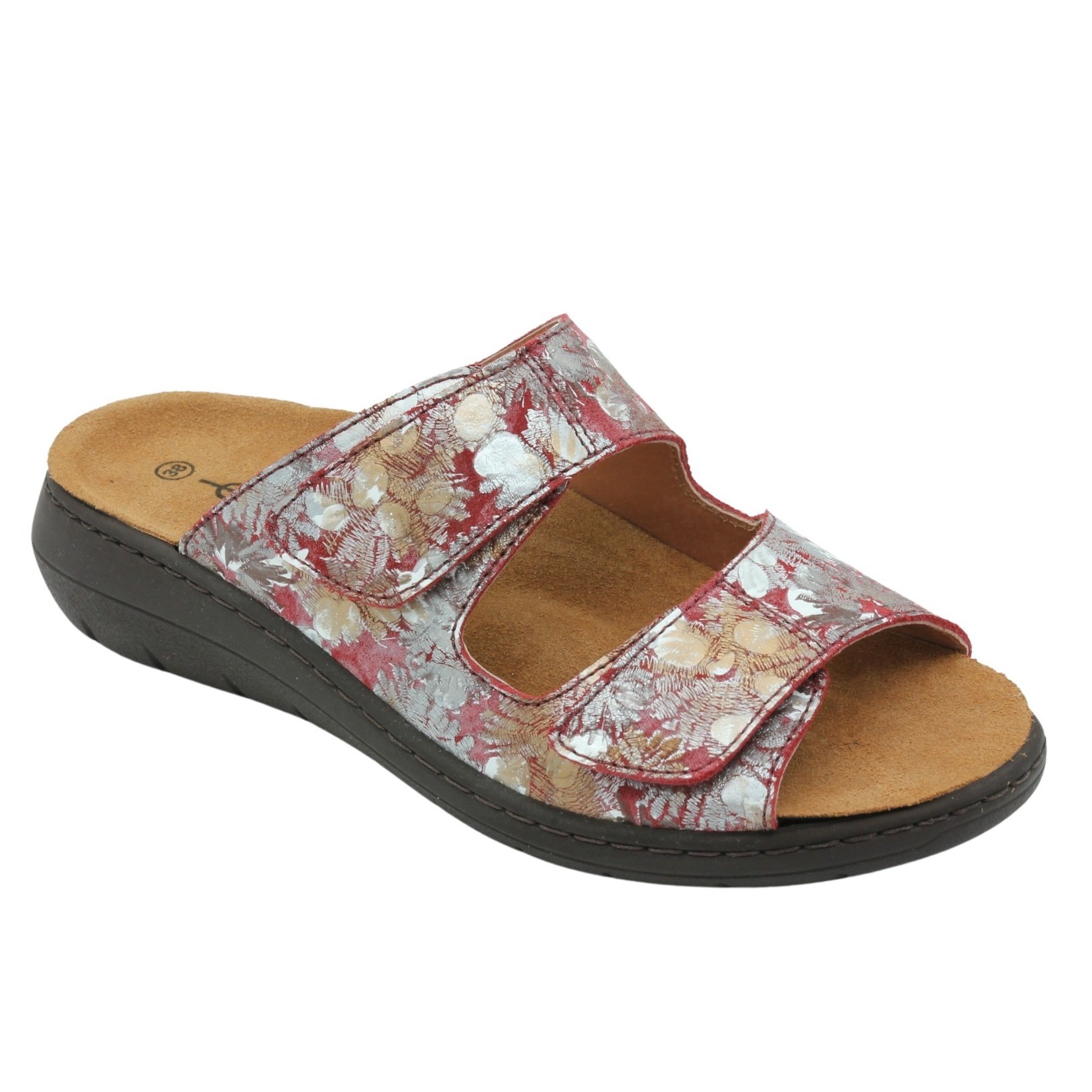 Damsandal Red Flower - Ergoflex