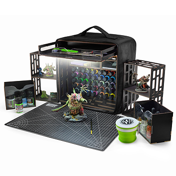 Green Stuff World: Miniature Portable Paint Station