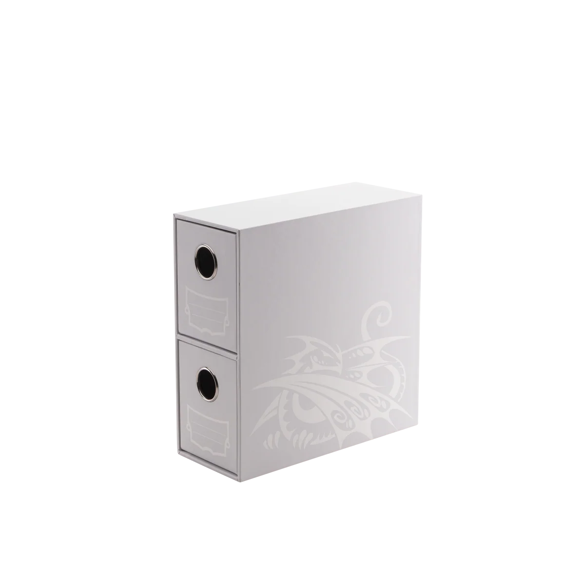 Dragon Shield: Fortress - 2-Card Drawers Vertical - White