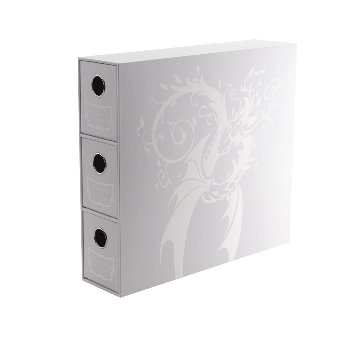 Dragon Shield: Fortress - 3-Card Drawers Vertical - White