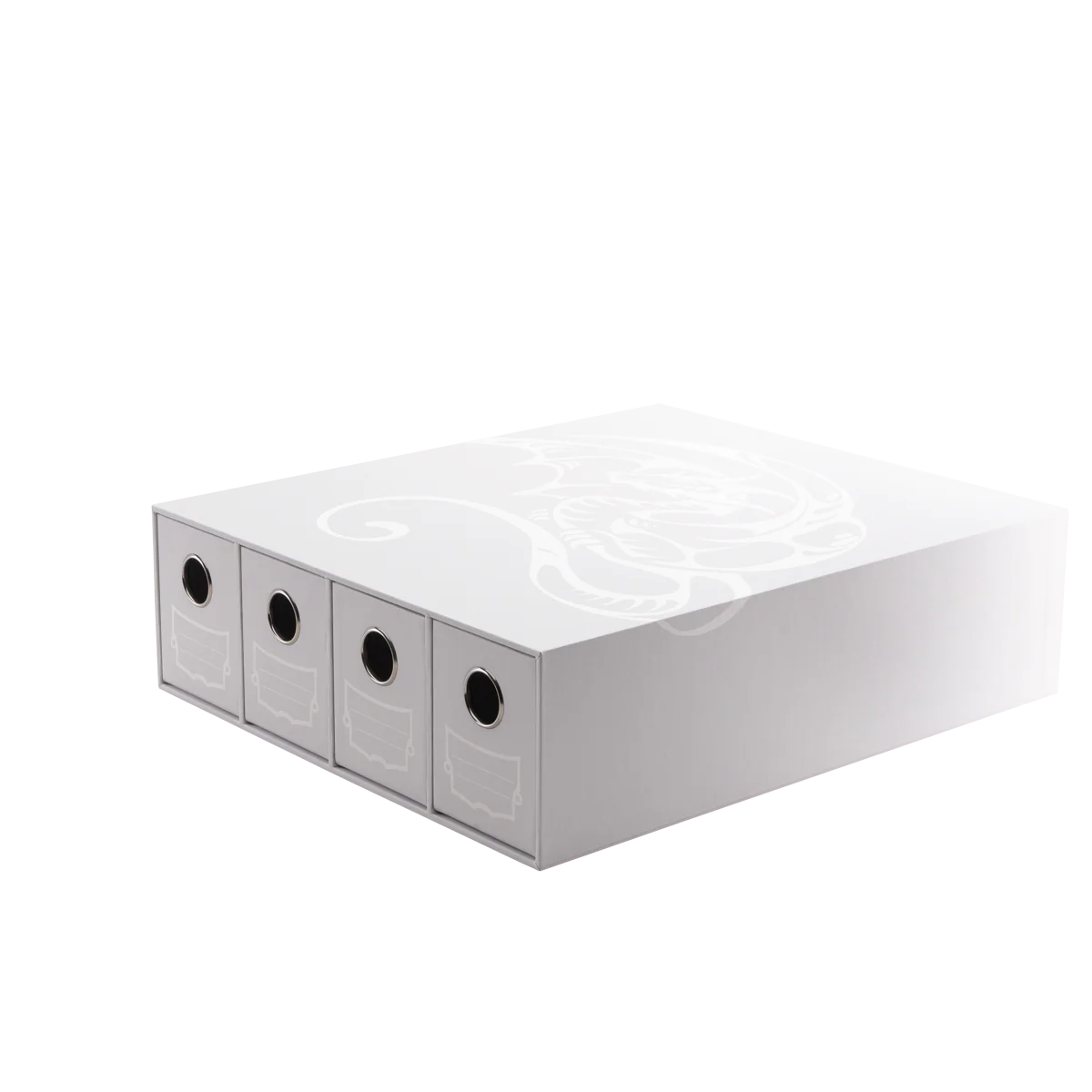 Dragon Shield: Fortress - 4-Card Drawers Horizontal - White