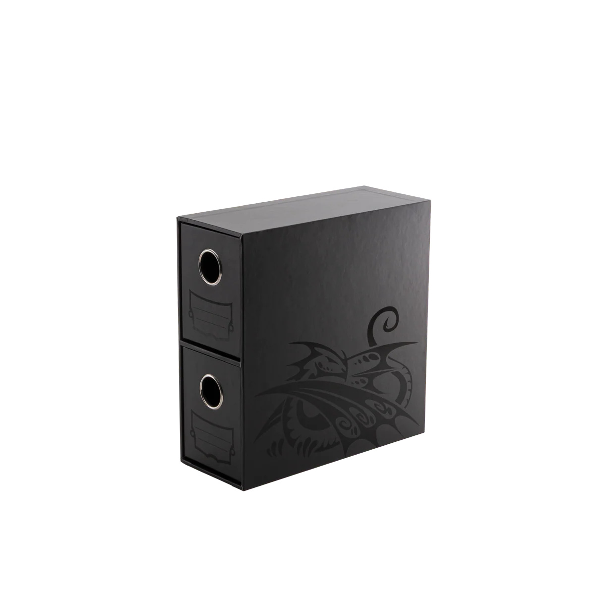 Dragon Shield: Fortress - 2-Card Drawers Vertical - Black