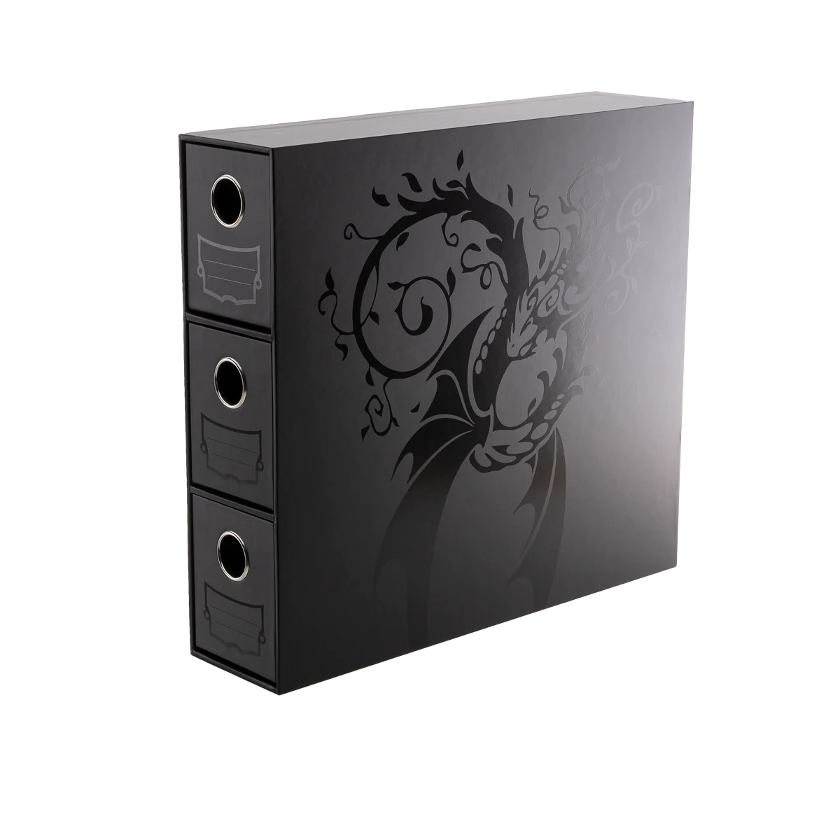 Dragon Shield: Fortress - 3-Card Drawers Vertical - Black