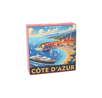 Marseille Round Soap in a Cote Azur Box, 100 g