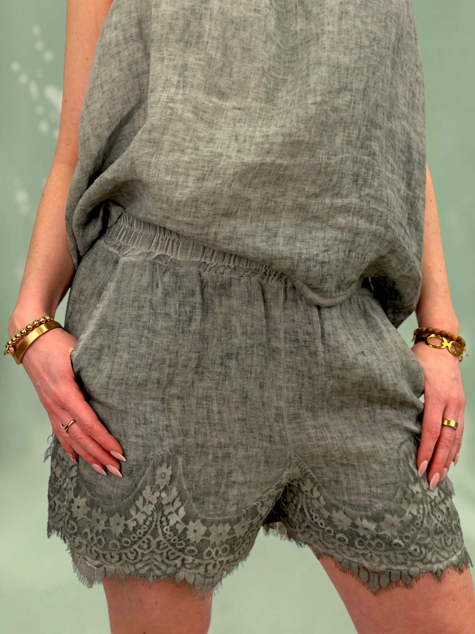 Vivi shorts grön one size - 2