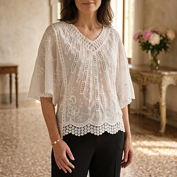 Mirella blus vit one size