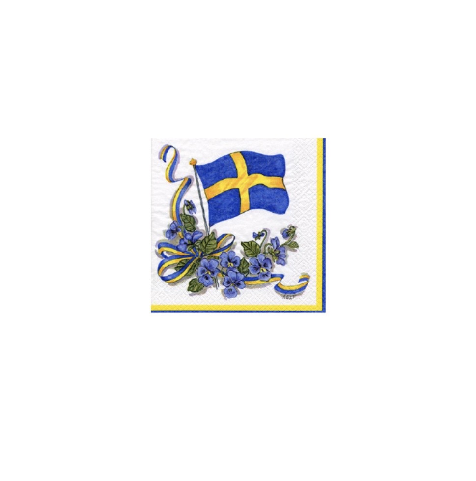 Servetter / Svenska flaggan / Cocktail 