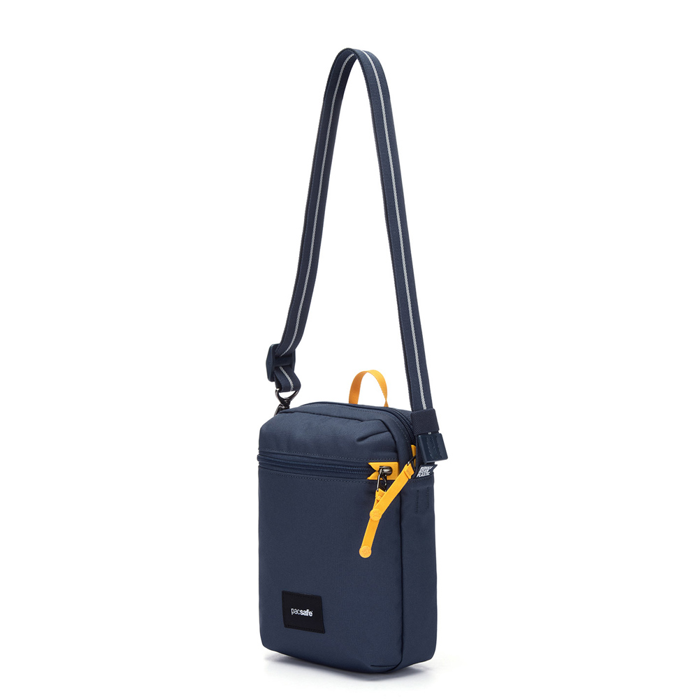 Stöldsäker axelremsväska - PACSAFE GO Anti-theft Festival Crossbody Coastal Blue - 2