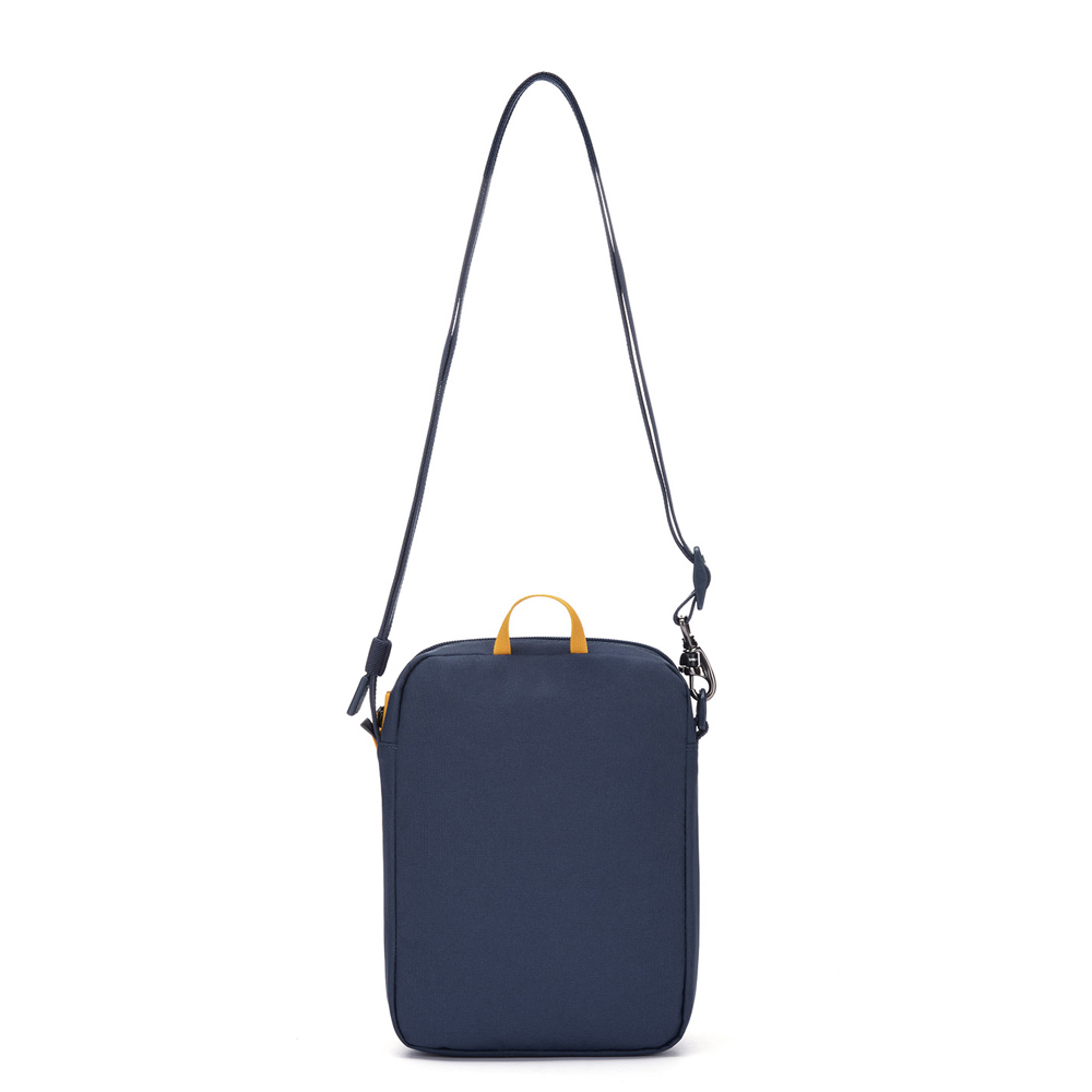 Stöldsäker axelremsväska - PACSAFE GO Anti-theft Festival Crossbody Coastal Blue - 3